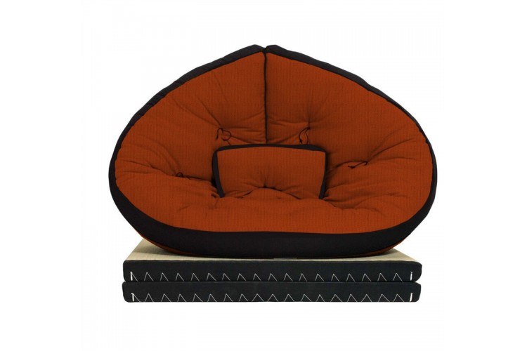 Poltrona letto futon Glove cotone e lattice