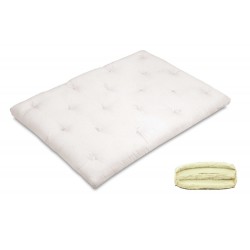 Futon Epsilon Plus 15 cm - puro cotone e doppio lattice