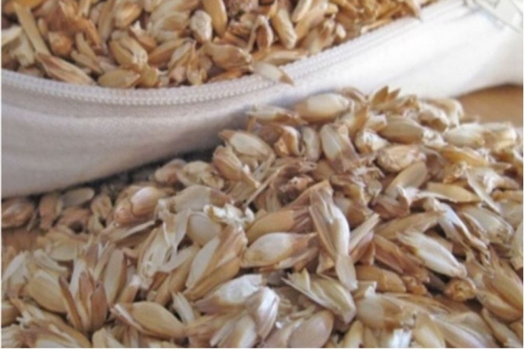 Cuscino Neckroll farro diametro 14 cm sfoderabile