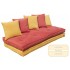 Divano letto Double con futon in puro cotone e lattice