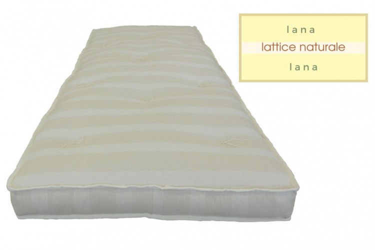 Materasso Shirukiduo 18 cm – lana e lattice naturale 100%