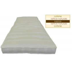 Materasso Thetaduo 17 cm – puro cotone, lattice naturale 100% e cocco