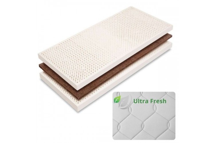 Materasso Apash 23 cm - cocco e lattice, rivestimento Climatizzato
