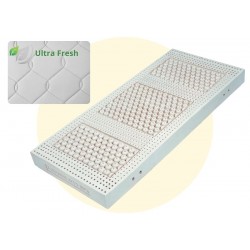 Materasso Bioultrafresh 20 cm - lattice naturale 100% Equilibrato, rivestimento Climatizzato 