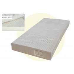 Materasso Think Natural 21 cm - lattice naturale 100% con topper lino e seta 