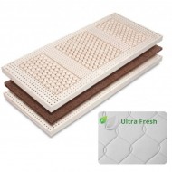 Materasso Ultra Fresh 23 cm - cocco e lattice naturale 100%, rivestimento Climatizzato 
