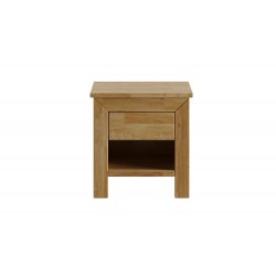 Comodino in legno massello di rovere Montana