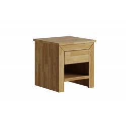 Comodino in legno massello di rovere Montana