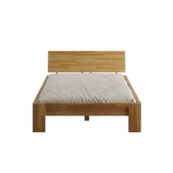 Letto in legno massello di rovere Montana con testiera 