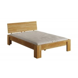 Letto in legno massello di rovere Montana con testiera 
