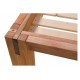Letto in legno massello Muschio ad incastri, con testiera Letto in legno massello Muschio ad incastri, con testiera