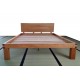 Letto in legno massello Lichene ad incastri, con testiera Letto in legno massello Lichene ad incastri, con testiera
