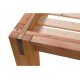 Letto in legno massello Muschio ad incastri Letto in legno massello Muschio ad incastri