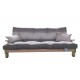 Divano letto in legno Facile Faggio con futon