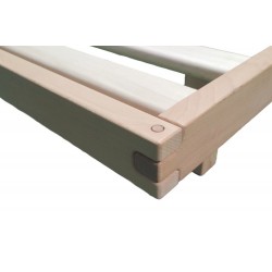 Letto in legno massello Wood senza parti metalliche