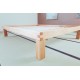 Letto in legno massello Lichene ad incastri