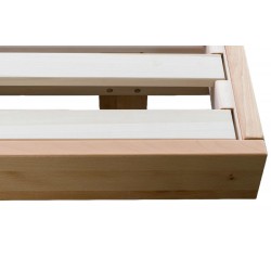 Letto in legno massello Ukiyo senza parti metalliche