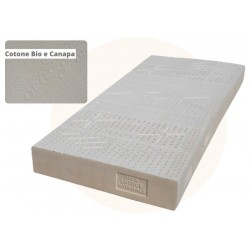Materasso Nablium 19 cm – lattice naturale 100% Sostenuto, rivestimento cotone bio e canapa