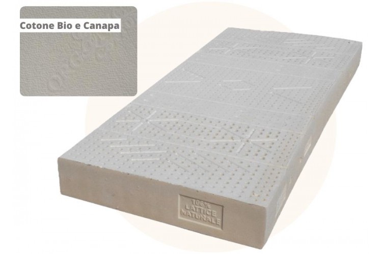 Materasso Nablium 19 cm – lattice naturale 100% Sostenuto, rivestimento cotone bio e canapa Materasso Nablium 19 cm – lattice naturale 100% Sostenuto, rivestimento cotone bio e canapa