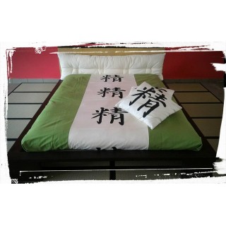Set Copripiumino + federe Nagoya in puro cotone letto