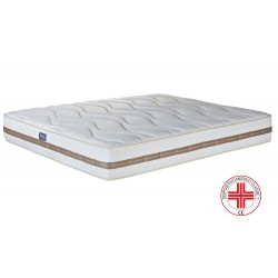 Materasso Life Plus 26 cm, 1700 molle insacchettate e memory – tessuto Silver Antistress termoregolatore antimicrobico