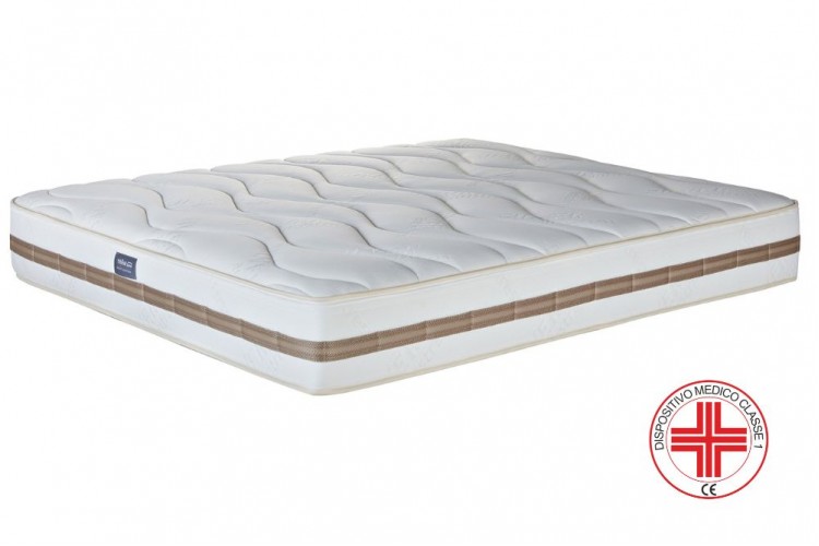 Materasso Life Plus 26 cm, 1700 molle insacchettate e memory – tessuto Silver Antistress termoregolatore antimicrobico