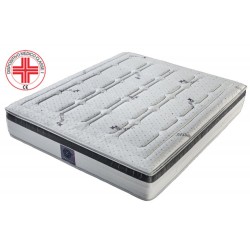  Materasso Ametist 25 cm, 1700 molle insacchettate e memory - tessuto Cooler Extreme vitalizzante e fresco