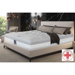 Materasso Ametist Extreme 26 cm, 1700 molle insacchettate e memory - con topper reversibile vitalizzante e fresco