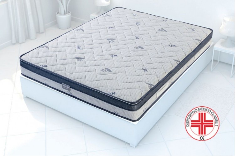 Materasso Blu Line 23 cm memory Air Breeze piramidale – tessuto Silver Care antibatterico 