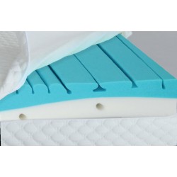 Materasso Fashion 24 cm memory climatizzato - tessuto Stretch antiacaro 