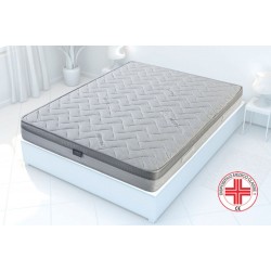 Materasso Grey Line 23 cm memory Air Breeze Soia – tessuto Silver Protect  anallergico antiacaro