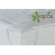 Topper Dominus in lino e seta 5 cm - tessuto Kapok