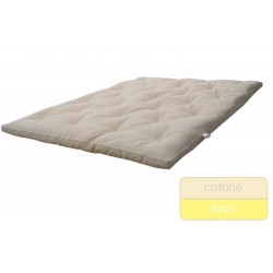 Topper in puro cotone e lana 6 cm