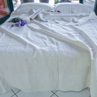 Completo letto lenzuola in Lino Bio per ogni stagione