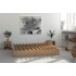 Letto in legno naturale Modulo-V alto 30 cm