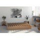 Letto in legno naturale Modulo-V alto 30 cm