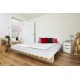 Letto in legno naturale Modulo-V alto 30 cm