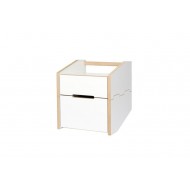 Comodino cassettiera Cargo a due cassetti 