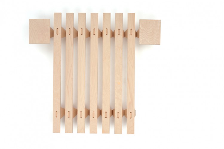 Letto in legno naturale Lieg Letto in legno naturale Lieg