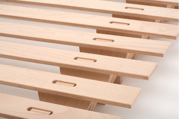 Letto in legno naturale Lieg Letto in legno naturale Lieg