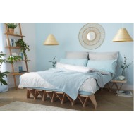 Letto in legno naturale Lieg