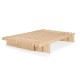 Letto in legno naturale Parallele Letto in legno naturale Parallele