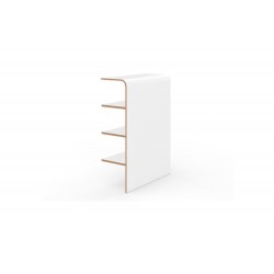 Scaffale portaoggetti Piazza 62 cm, 4 ripiani