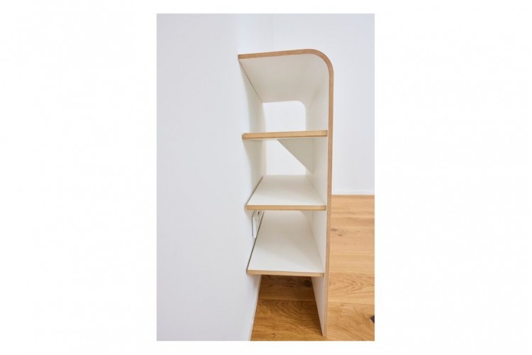 Scaffale portaoggetti Piazza 62 cm, 4 ripiani