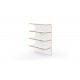 Scaffale portaoggetti Piazza 62 cm, 4 ripiani