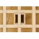  Letto con struttura in legno naturale Sistema