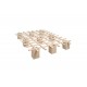  Letto con struttura in legno naturale Sistema