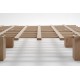  Letto con struttura in legno naturale Sistema