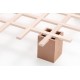  Letto con struttura in legno naturale Sistema