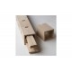  Letto con struttura in legno naturale Sistema
